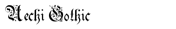 Uechi Gothic font