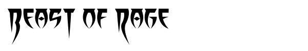 Beast of Rage font