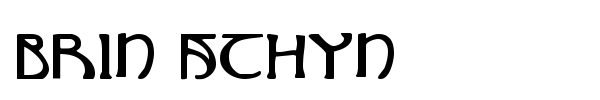 Brin Athyn font