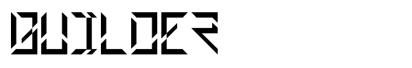 Builder font