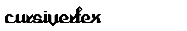 Cursivertex font