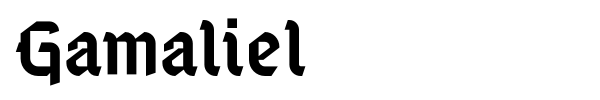 Gamaliel font