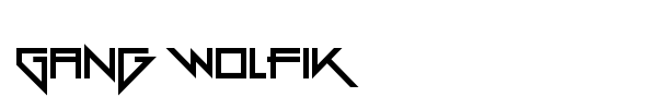 Gang Wolfik font