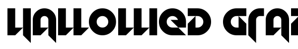 Hallowed Grad font
