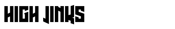 High Jinks font