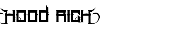 Hood Rich font