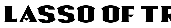 Lasso Of Truth font