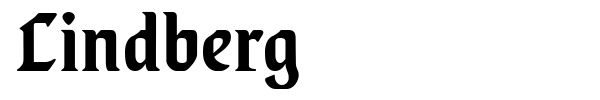 Lindberg font