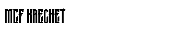 MCF Krechet font preview
