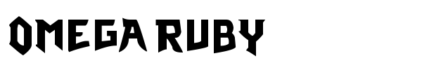 Omega Ruby font