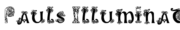 Pauls Illuminated Celtic font