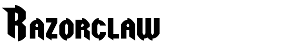 Razorclaw font