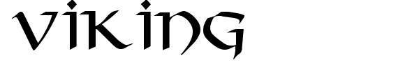 Viking font preview