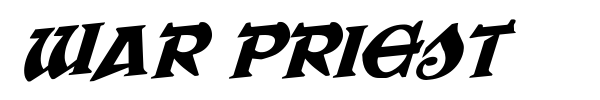 War Priest font