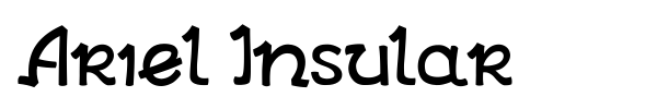 Ariel Insular font