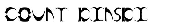 Count Kinski font