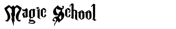 Magic School font