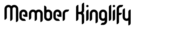 Member Kinglify font