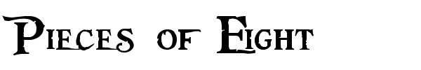 Pieces of Eight font