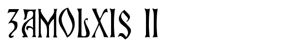 Zamolxis II font