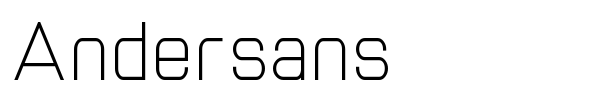 Andersans font