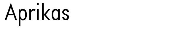 Aprikas font