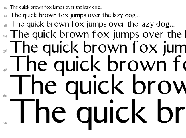 Aristocrat font waterfall
