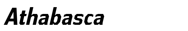 Athabasca font preview