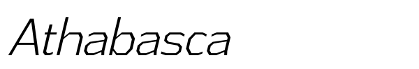 Athabasca font preview