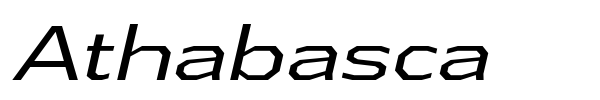 Athabasca font preview