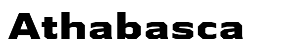 Athabasca font preview