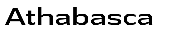 Athabasca font preview