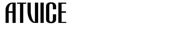 Atvice font