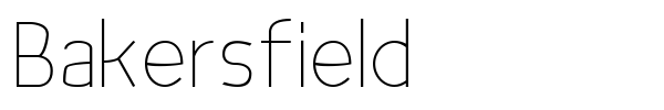 Bakersfield font