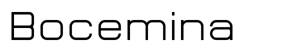 Bocemina font