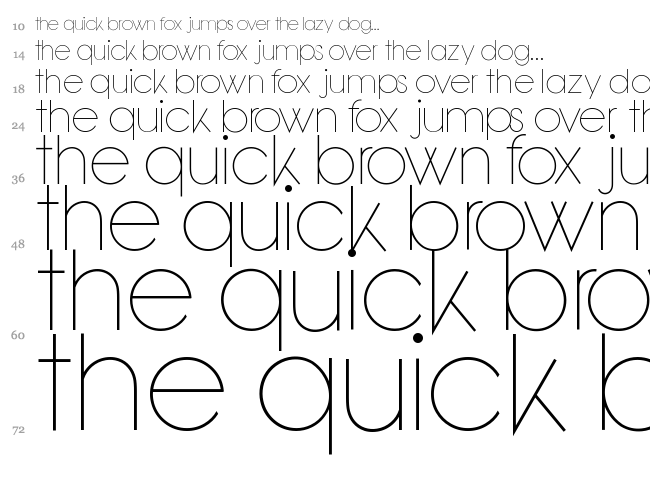 Bondoluo Peek font waterfall