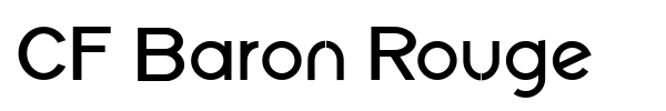 CF Baron Rouge font
