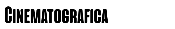 Cinematografica font preview