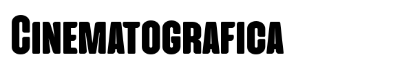 Cinematografica font preview