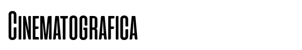 Cinematografica font preview
