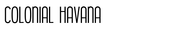 Colonial Havana font