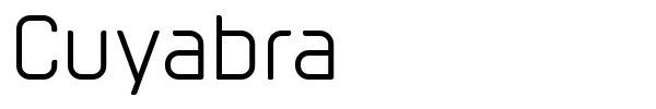 Cuyabra font