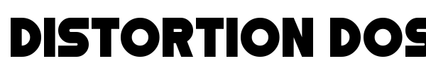Distortion Dos Digital font