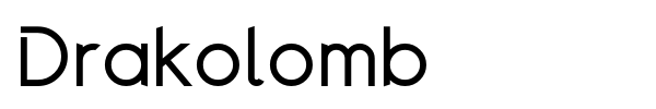 Drakolomb font preview