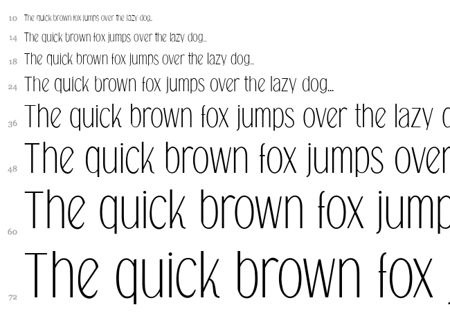 Falkin Sans font waterfall