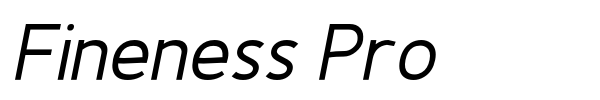Fineness Pro font
