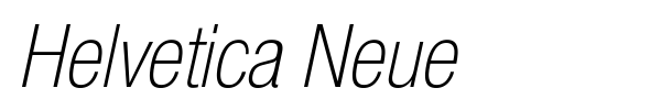Helvetica Neue font preview