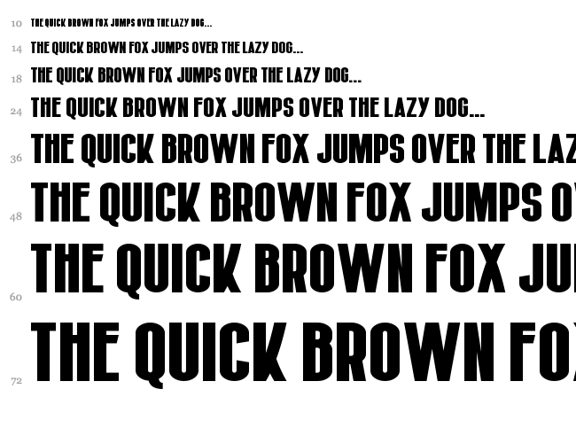Hiruleon font waterfall