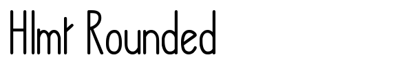 Hlmt Rounded font