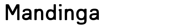 Mandinga font preview